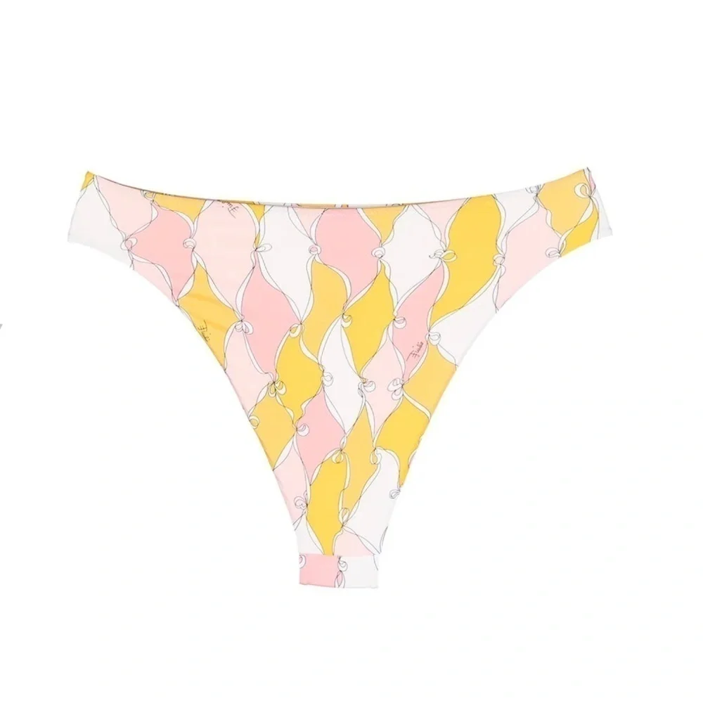 NEW Emilio Pucci Lonsanghe Print Bikini Bottoms Sz. 44